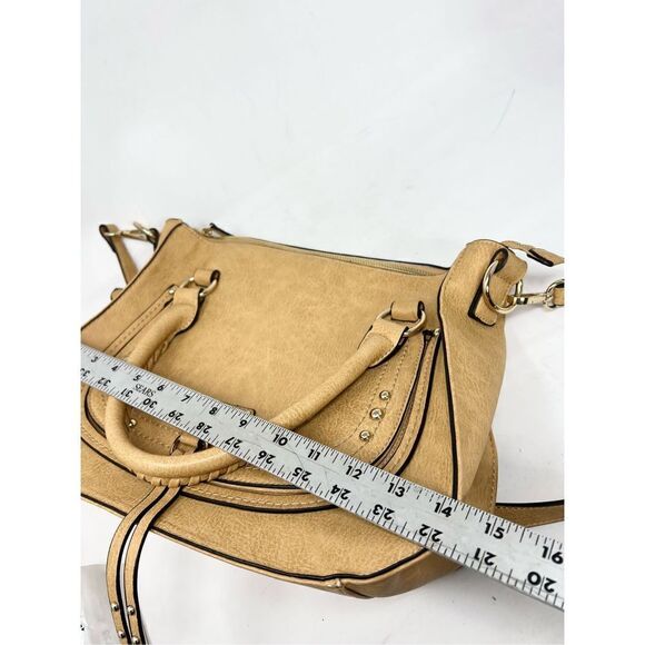 Sole Society Satchel Crossbody Bag Women's 11.5"x14"x6" Faux Leather Pebbled - Picture 3 of 9